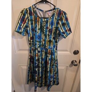 LuLaRoe Amelia‎ Fit & Flare Short Sleeve Dress Women's Small